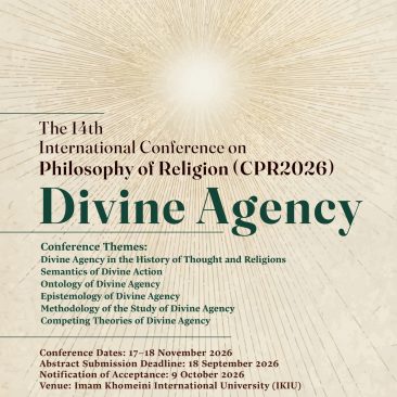 The 14th International Conference on Philosophy of Religion (CPR2026)