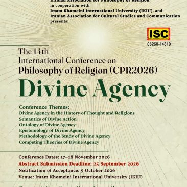 The 14th International Conference on Philosophy of Religion (CPR2026)